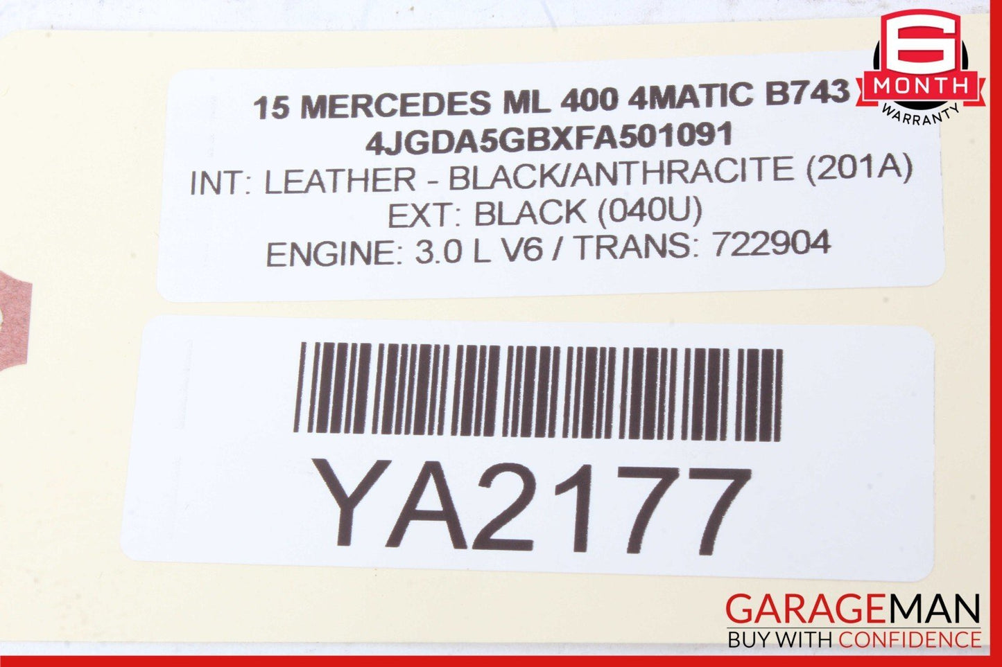 12-19 Mercedes W166 ML400 GL450 GLA250 Rear Left Side Door Control Module OEM