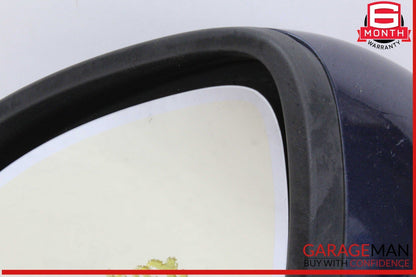 11-14 Porsche Cayenne 958 Front Left Driver Side Door Rear View Mirror Blue OEM