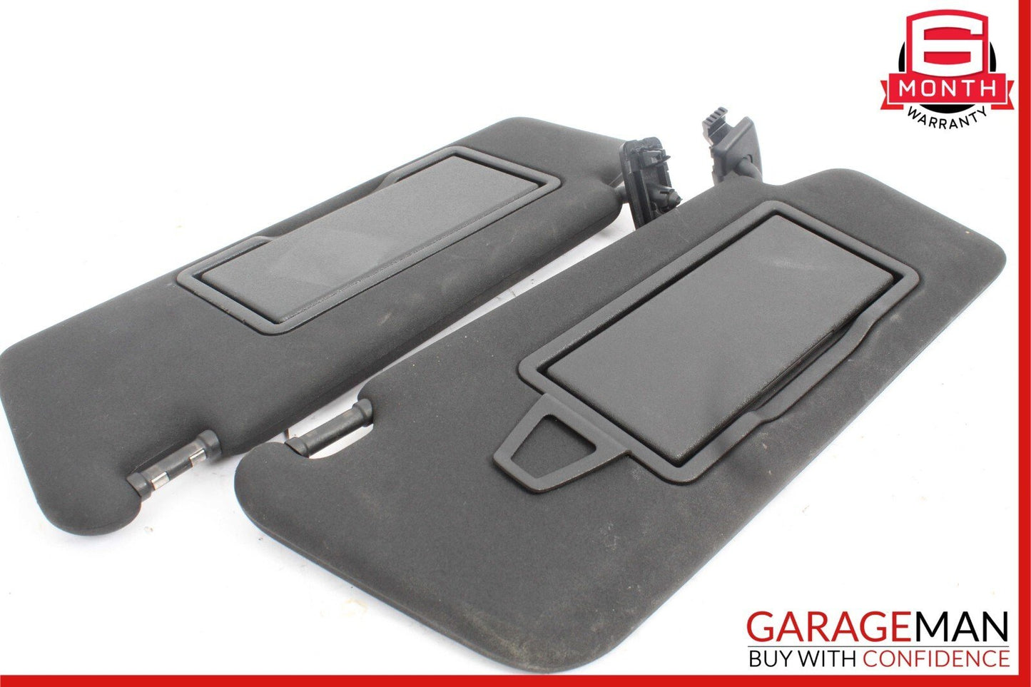 08-14 Mercedes W204 C250 Front Right and Left Sunvisor Sun Visor Set Black OEM