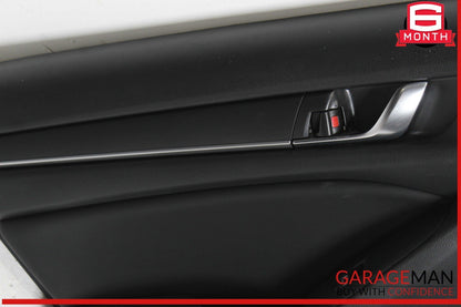18-22 Honda Accord Rear Left Driver Side Interior Door Panel Black OEM