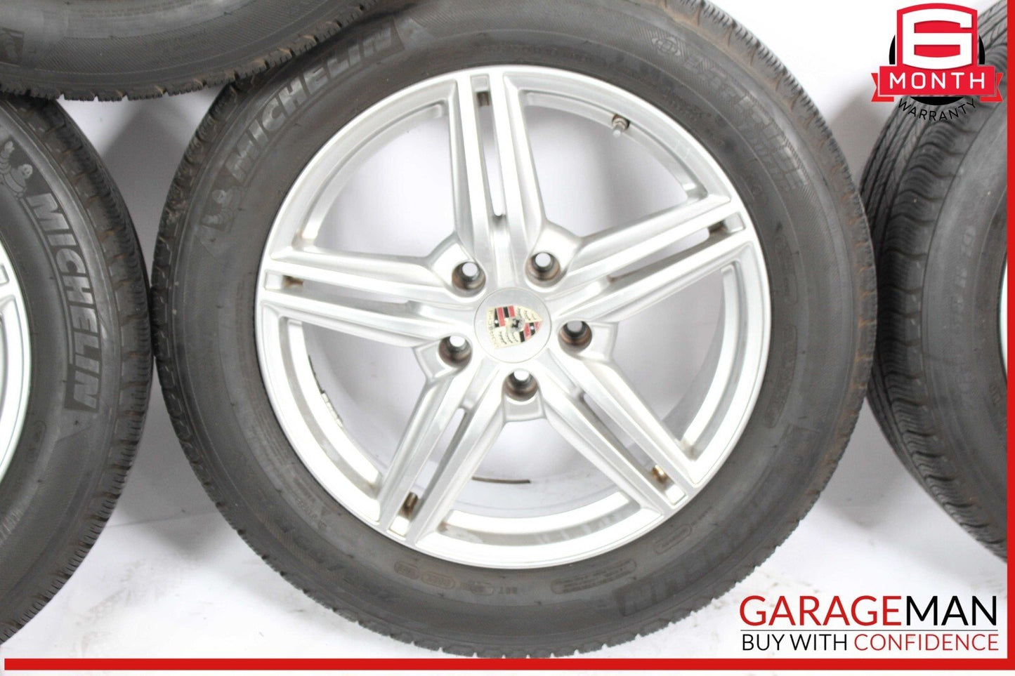 11-18 Porsche Cayenne 958 8.5x19 19" Complete Wheel Tire Rim Set of 4 Pc OEM