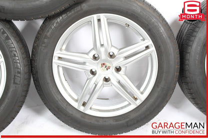 11-18 Porsche Cayenne 958 8.5x19 19" Complete Wheel Tire Rim Set of 4 Pc OEM