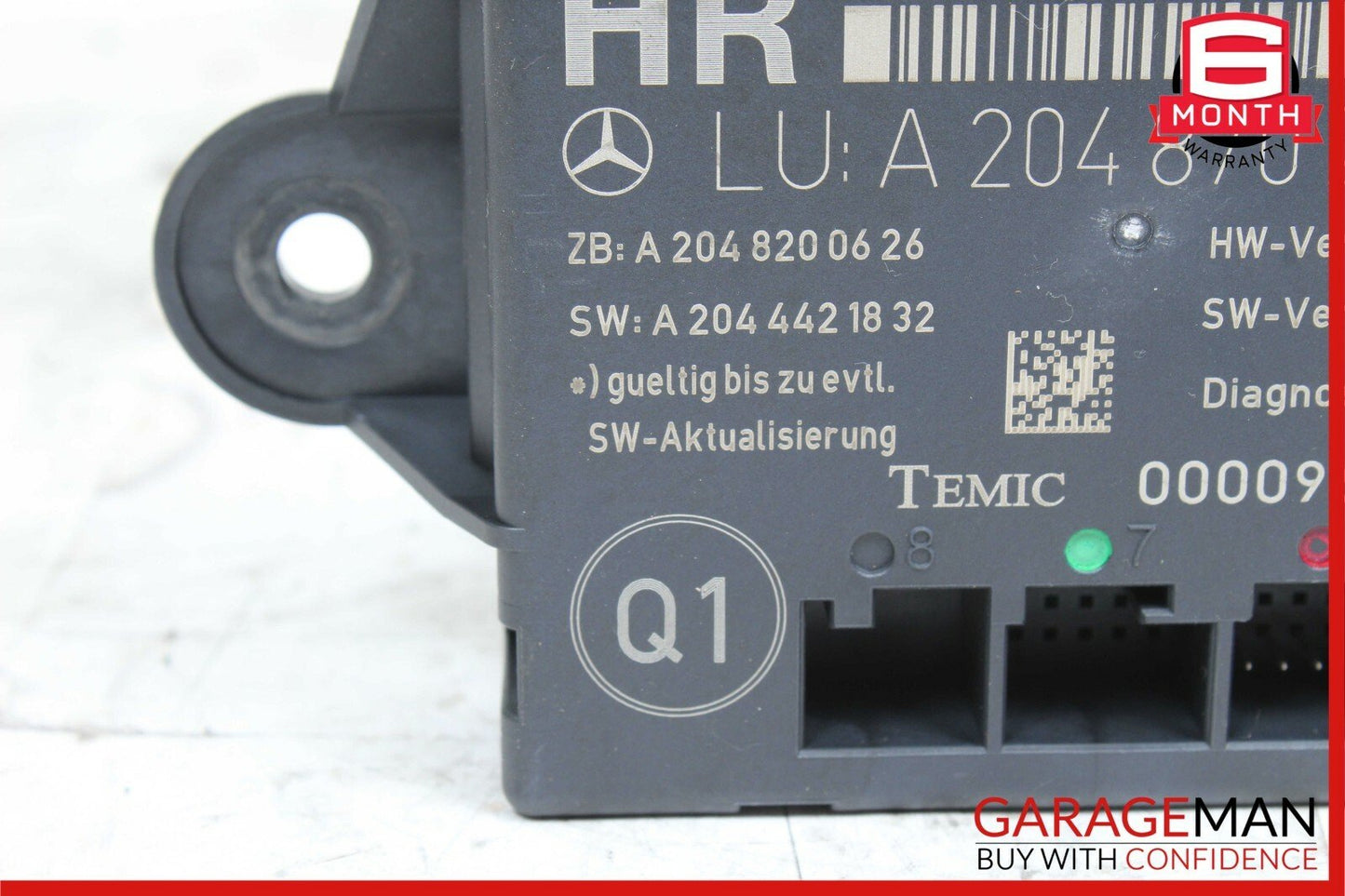 08-14 Mercedes W204 C300 C350 Rear Right Side Door Control Module 2048702526 OEM