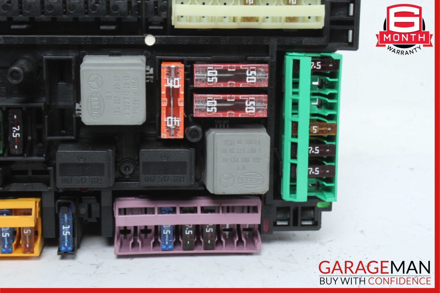 10-11 Mercedes W212 E350 E550 Rear SAM Module Fuse Box Relay 2129003702 OEM