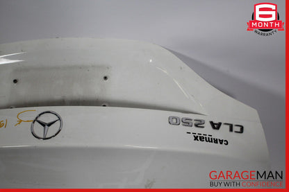 14-18 Mercedes W117 CLA250 Rear Trunk Lid Deck Shell Panel Cover OEM