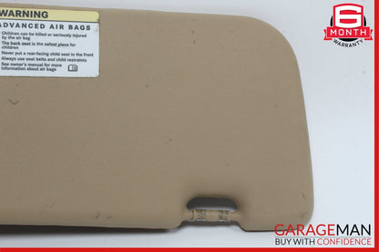 06-08 Mercedes W251 R350 Front Left Driver Sun Visor Sun Shade Cover Brown