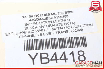 12-19 Mercedes W166 ML350 GL450 GLE350 Rear Left Side Door Control Module Unit