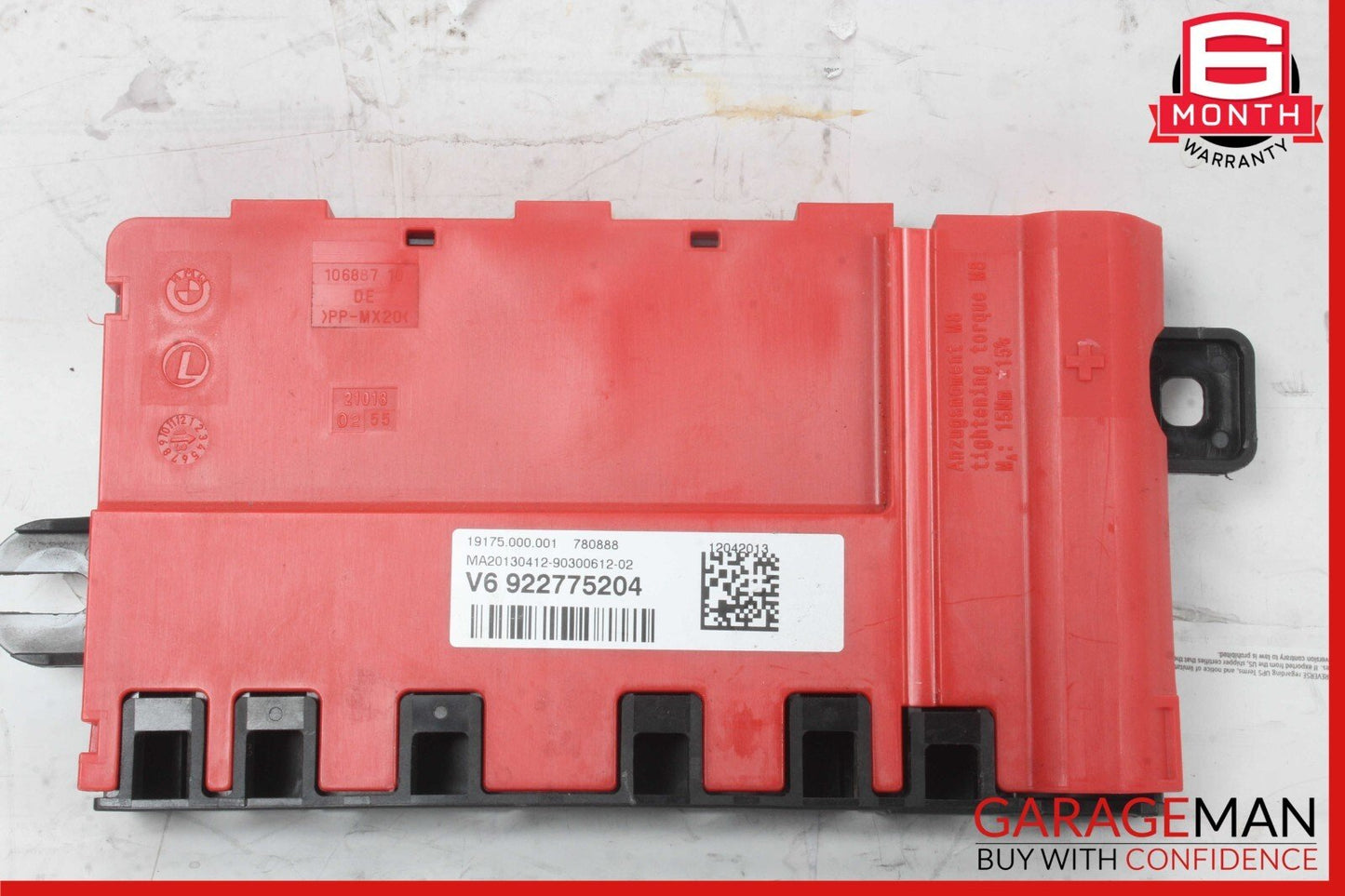 12-18 BMW F30 328i 528i Power Distribution Control Fuse Box 922775204 OEM