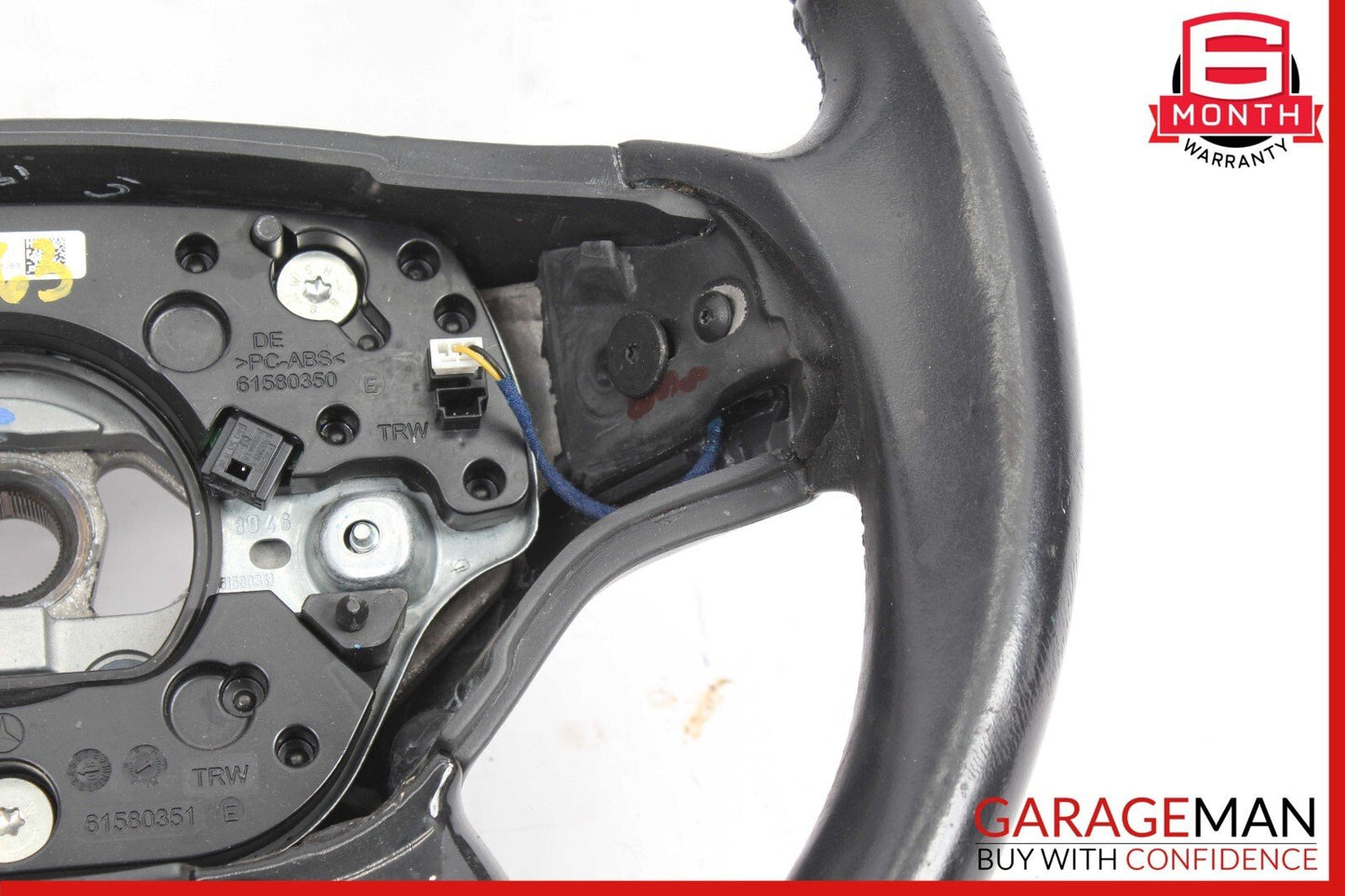 07-10 Mercedes S550 CL550 Driver Steering Wheel w/ Paddle Shifters Black Wood