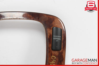03-06 Mercedes W220 S600 S500 S55 AMG Center Console Shifter Bezel Trim Wood OEM