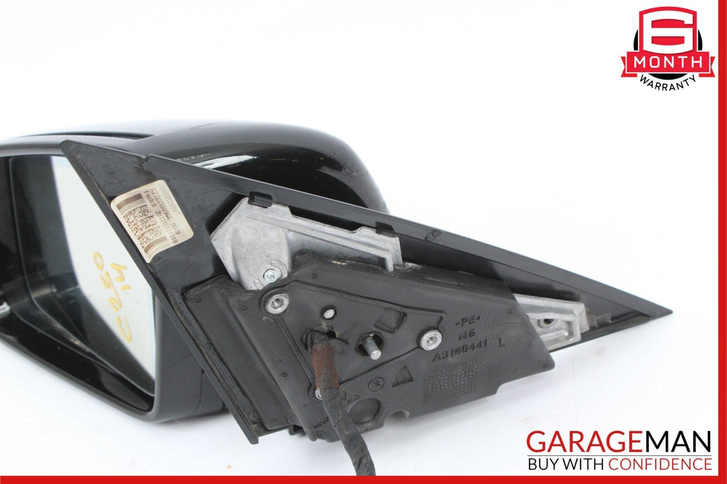 12-14 Mercedes W204 C250 C300 Front Left Side Mirror Rear View Door Black OEM
