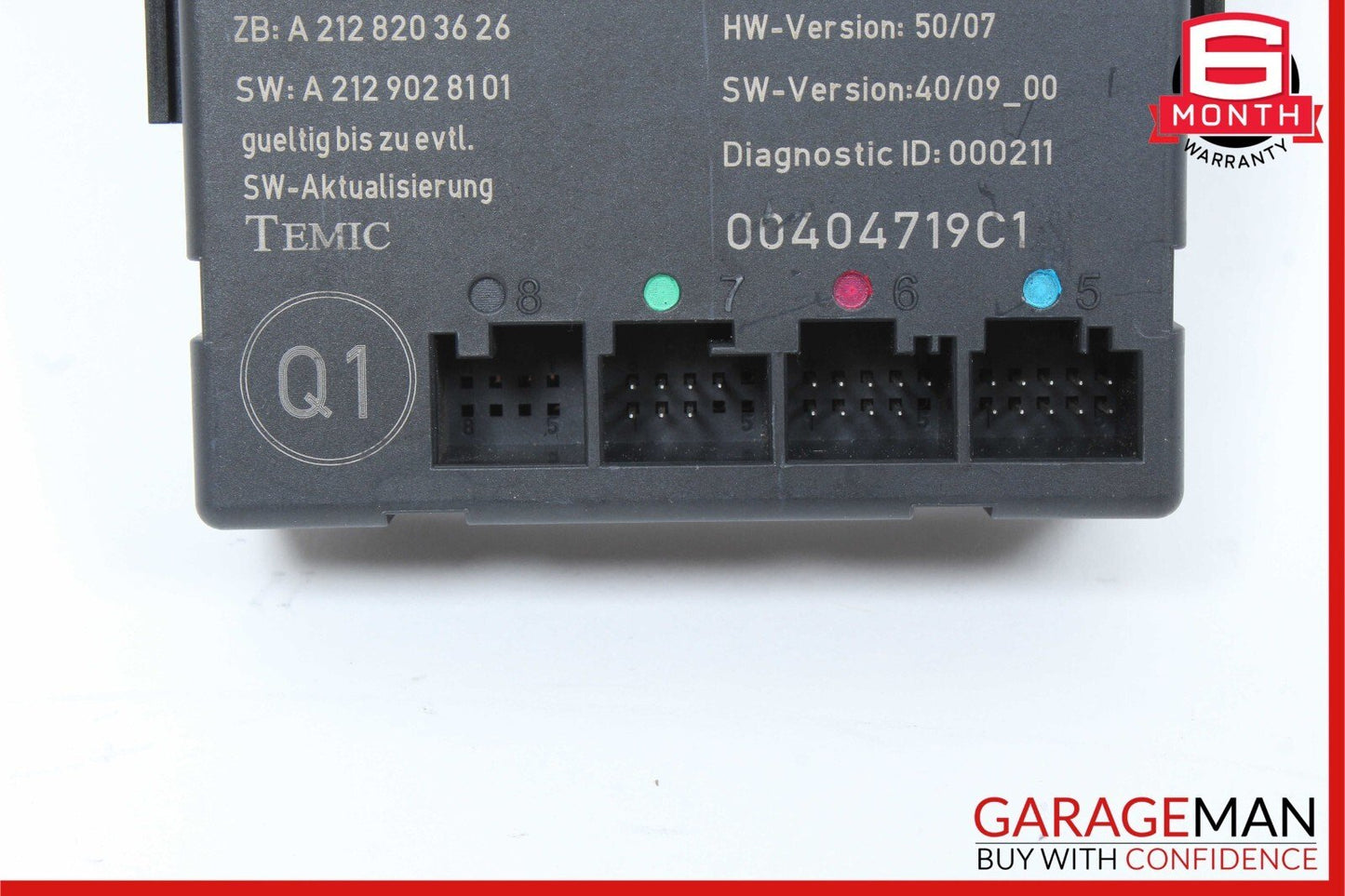 08-18 Mercedes W212 E350 C250 CLS550 Front Right Side Door Control Module Unit