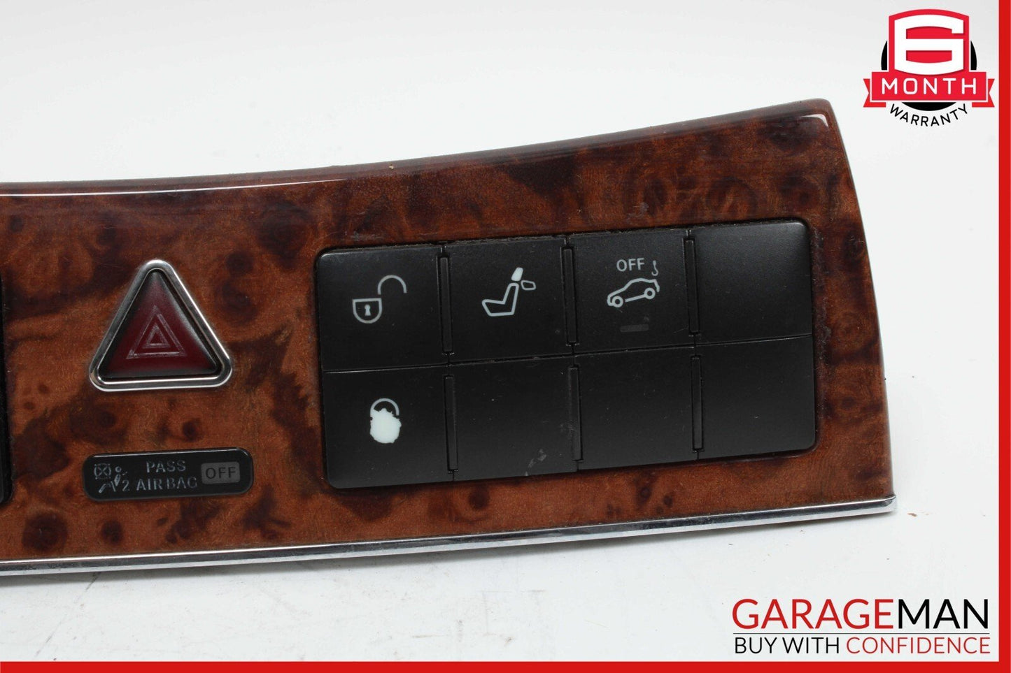 05-09 Mercedes W209 CLK500 CLK350 Center Dashboard Control Switch Control Wood