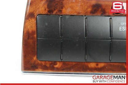 05-09 Mercedes W209 CLK350 Dash Heated Seat ESP Hazard Switch Control Wood OEM