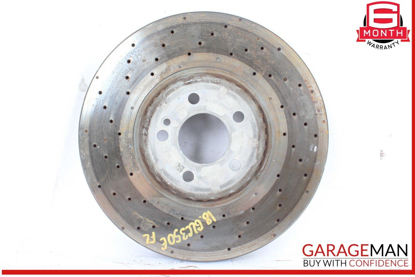 18-20 Mercedes X253 GLC350e Front Left and Right Side Brake Disc Rotor Set of 2