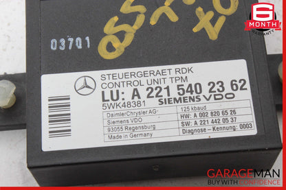 07-14 Mercedes W216 CL550 S63 AMG TPMS Tire Pressure Monitor Module Unit OEM