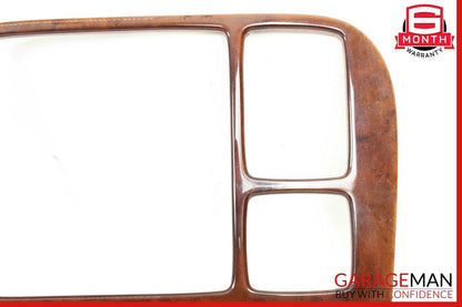 00-02 Mercedes W220 S430 S600 Radio Dash Wood Trim Bezel Panel Cover Wood OEM