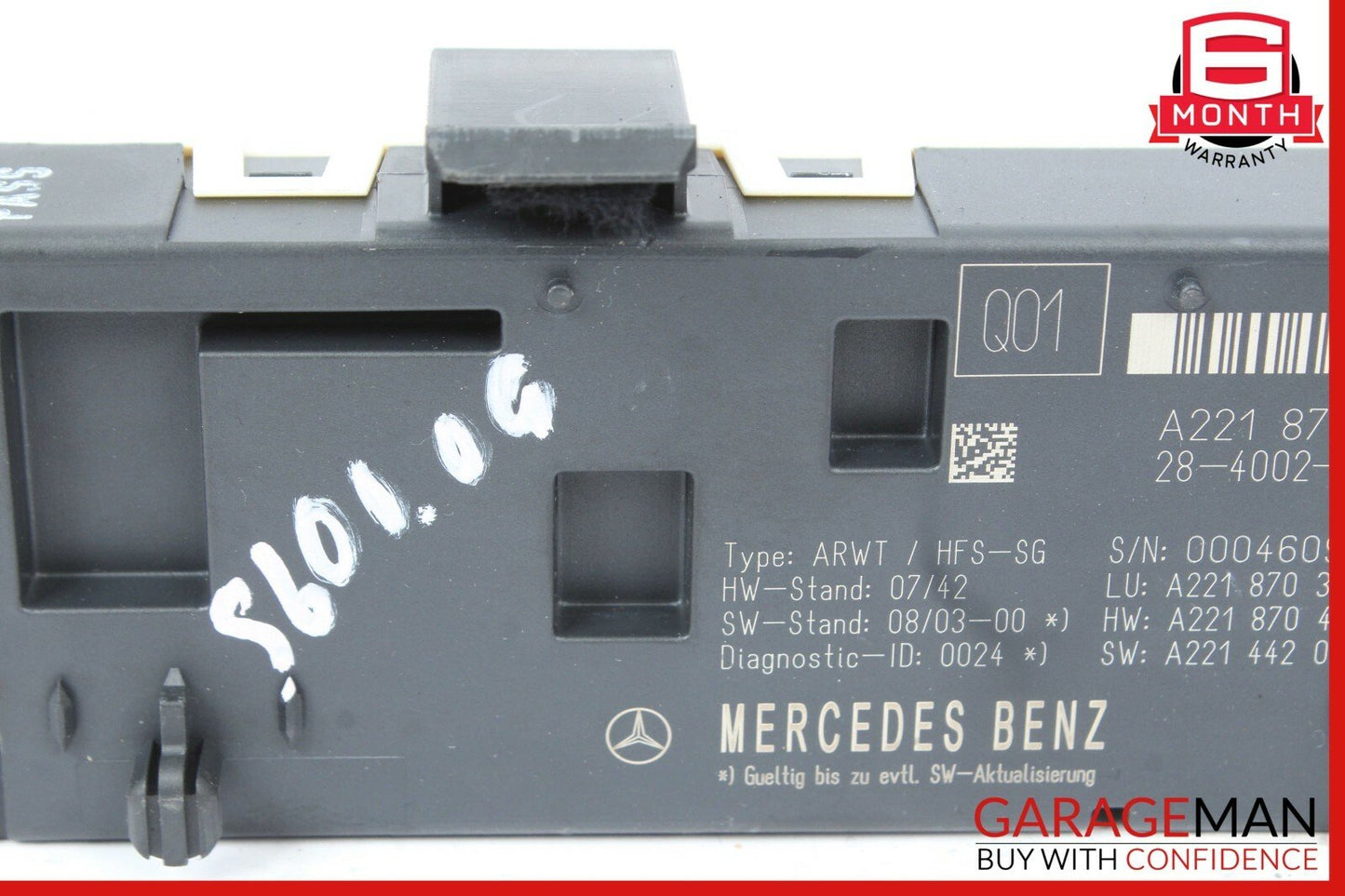 07-14 Mercedes W216 CL550 S550 Trunk Release Remote Open Close Module Unit OEM