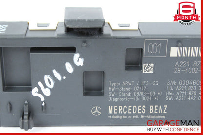 07-14 Mercedes W216 CL550 S550 Trunk Release Remote Open Close Module Unit OEM