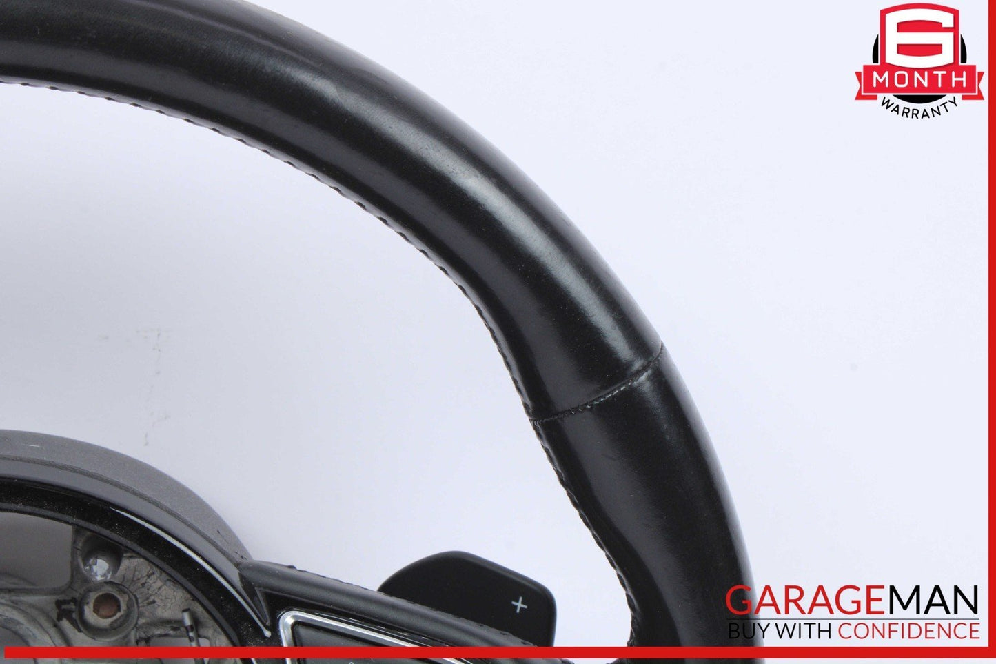 16-18 Audi A6 A7 Front Left Driver Side Steering Wheel Black 4G0419091BF OEM