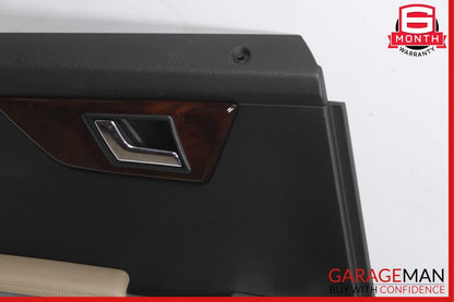 10-15 Mercedes X204 GLK350 Rear Left Interior Door Trim Panel Cover Brown