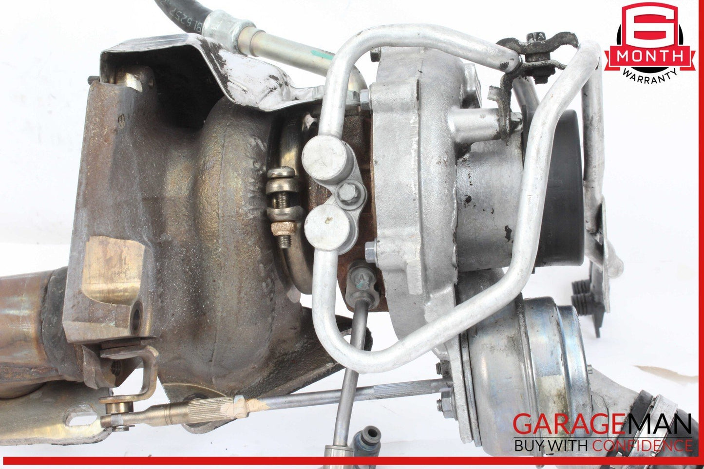 11-18 Mercedes W218 CLS550 4.7L V8 Left Side Turbocharger Turbo Charger Manifold