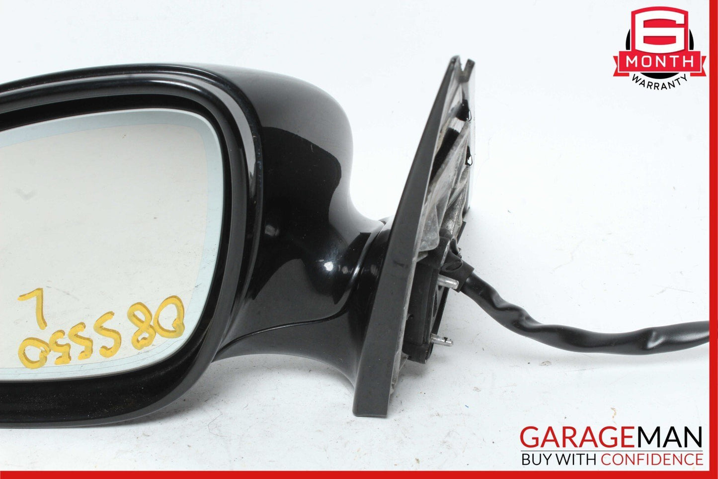 07-09 Mercedes W221 S550 S600 Front Left Side Mirror Door Rear View Black OEM