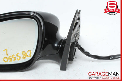 07-09 Mercedes W221 S550 S600 Front Left Side Mirror Door Rear View Black OEM