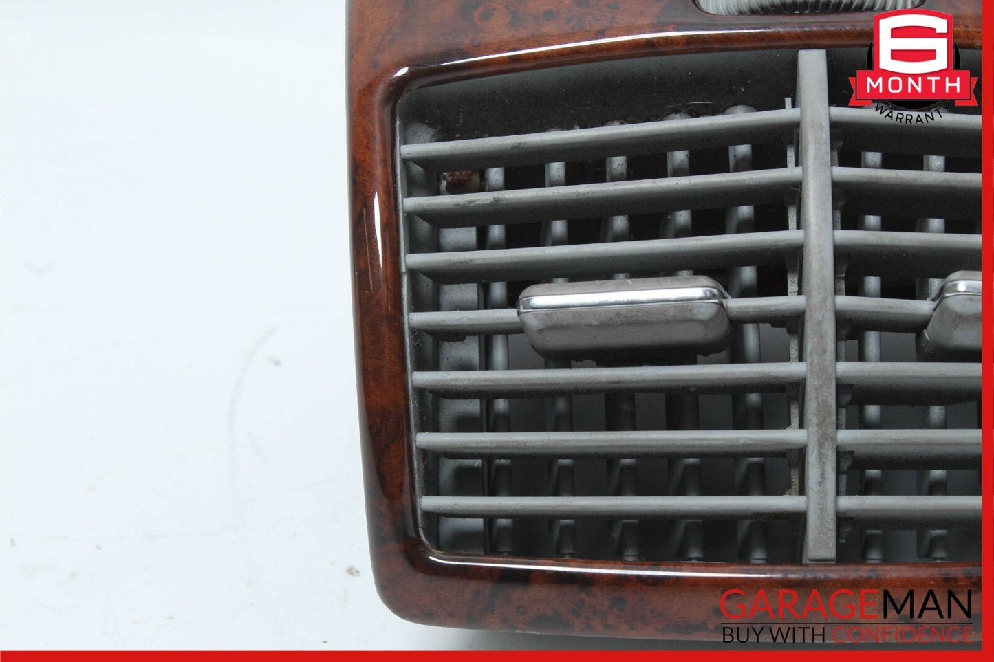 00-06 Mercedes W220 S500 Center Console Rear Air Vent 2208300654 Wood OEM