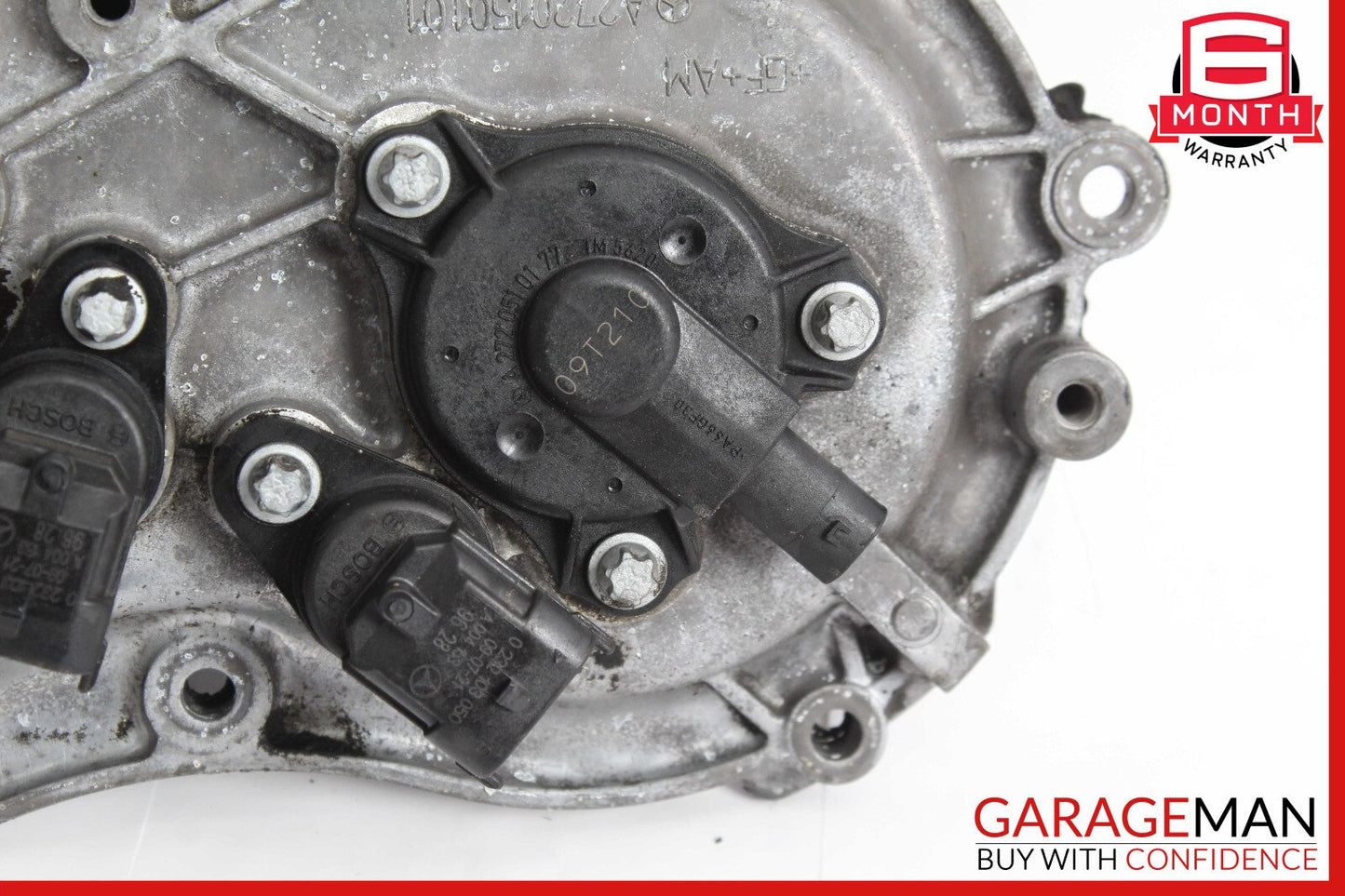 06-13 Mercedes W221 S400 Front Right Engine Timing Chain Cover Plate OEM