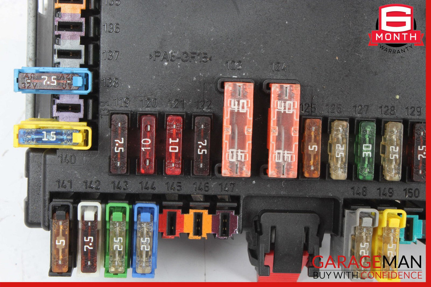 07-09 Mercedes W221 S63 CL550 Rear Trunk Fuse Box 2215405950 OEM