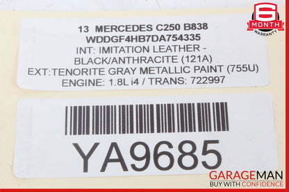 08-18 Mercedes W204 C250 CLS500 Rear Right Side Door Control Module Unit OEM