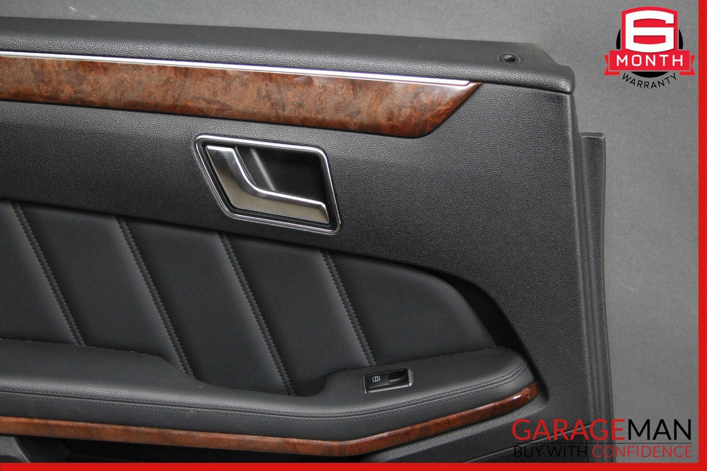 10-13 Mercedes W212 E350 E400 Rear Left Side Interior Door Panel Assembly Black