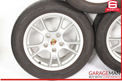 05-08 Porsche Boxster Cayman Wheel Tire Rim Set of 4 Pc R17 OEM