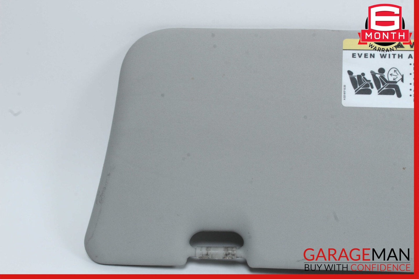 06-12 Mercedes X164 GL450 Front Right Passenger Side Sun Visor Sunvisor Gray OEM