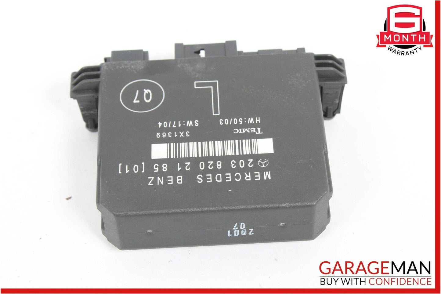 01-07 Mercedes W203 C230 C280 Rear Left Side Door Computer Control Module Unit
