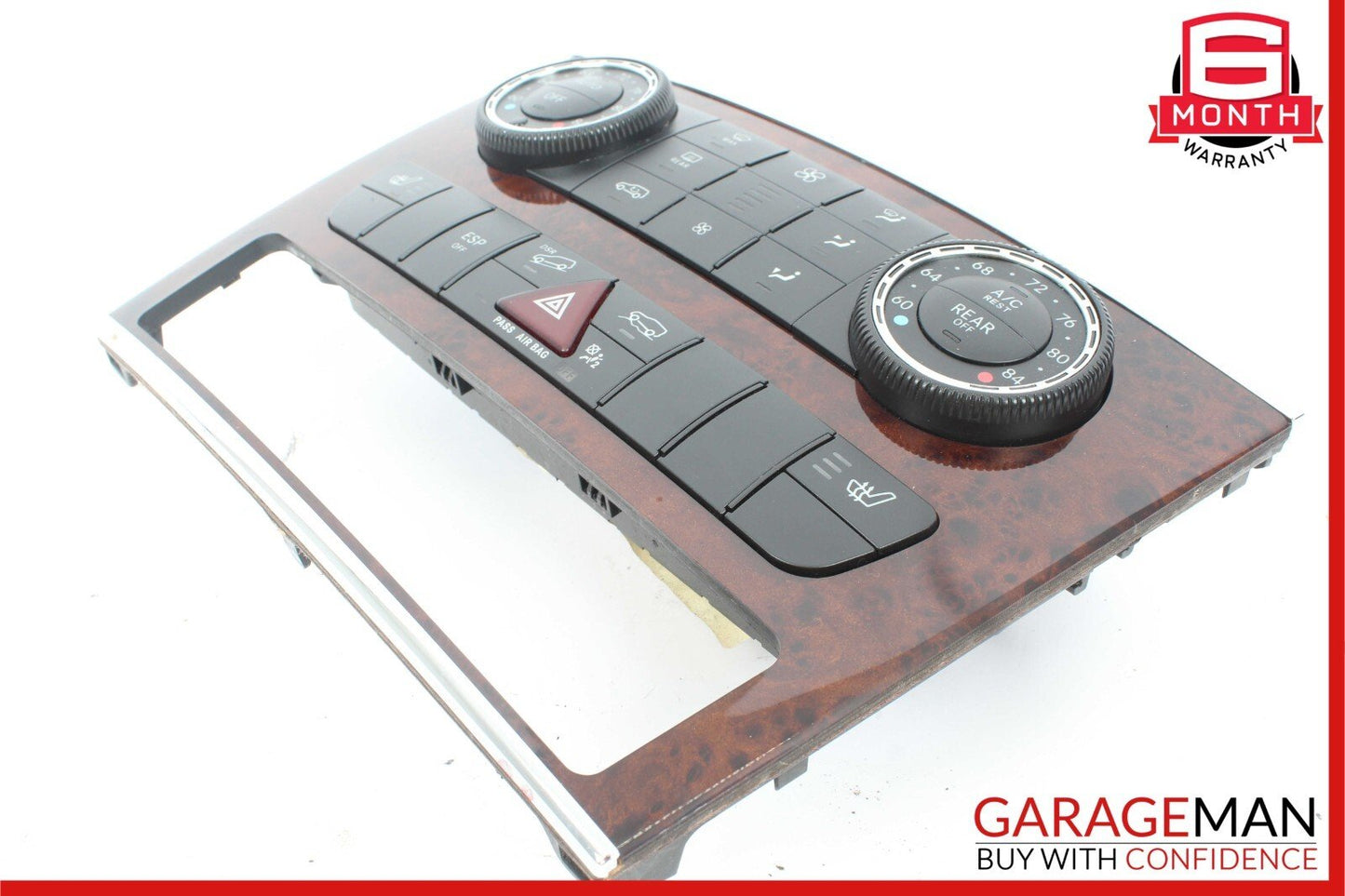 09-12 Mercedes W164 ML550 Center Dash AC A/C Heater Temperature Switch Assembly