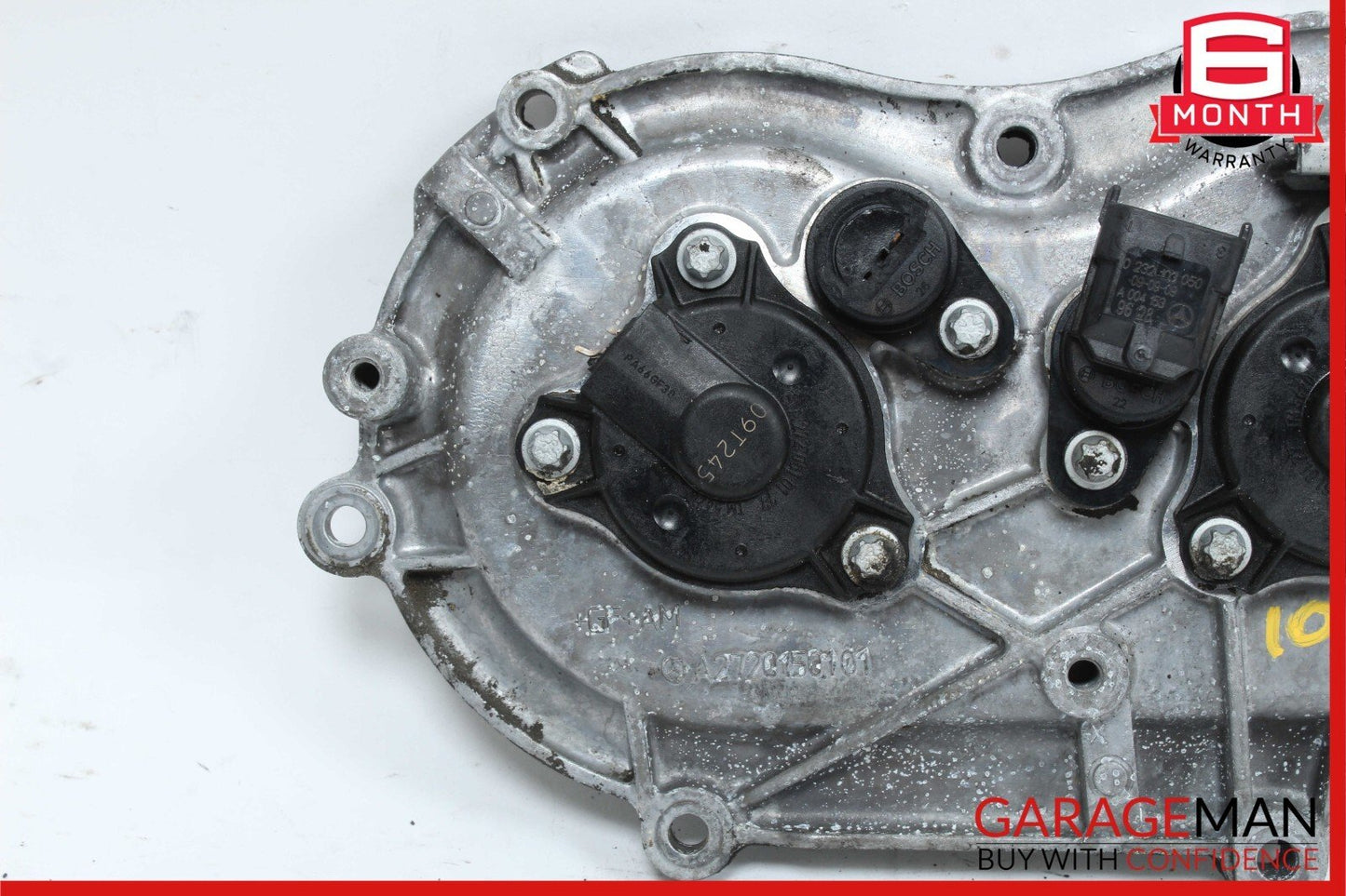 06-13 Mercedes W212 E350 S550 Front Right Engine Timing Chain Cover Plate OEM