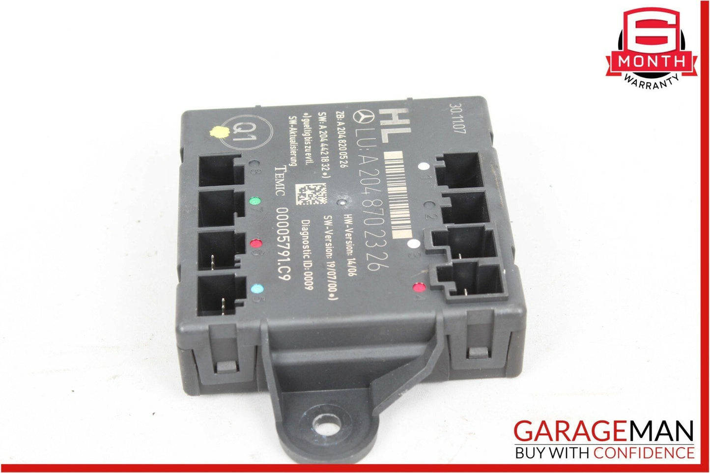 08-14 Mercedes W204 C300 C350 Rear Left Side Door Control Module 2048702326 OEM