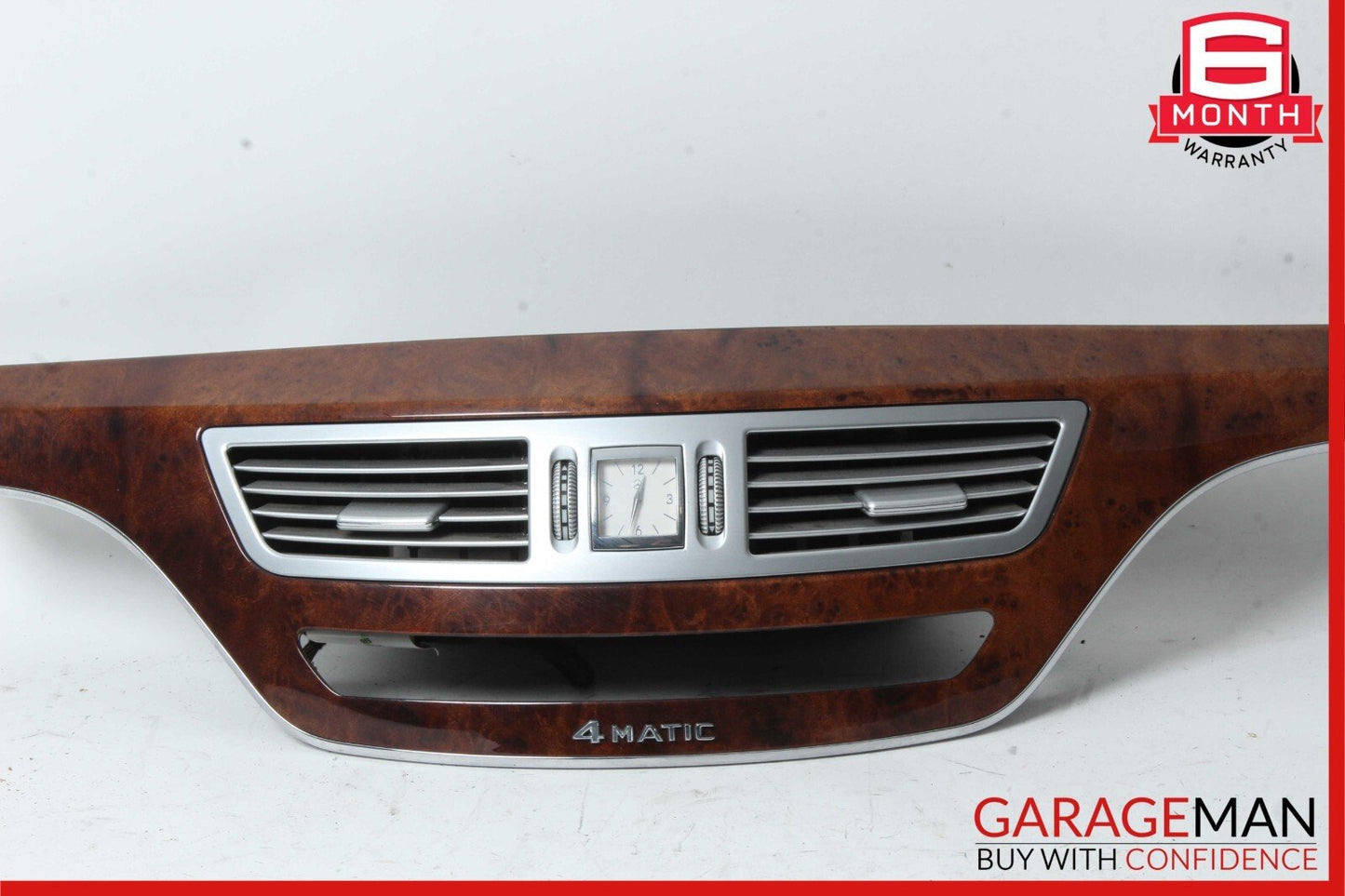 07-09 Mercedes W221 S550 4MATIC Hybrid Center Dashboard Dash Trim Molding Wood