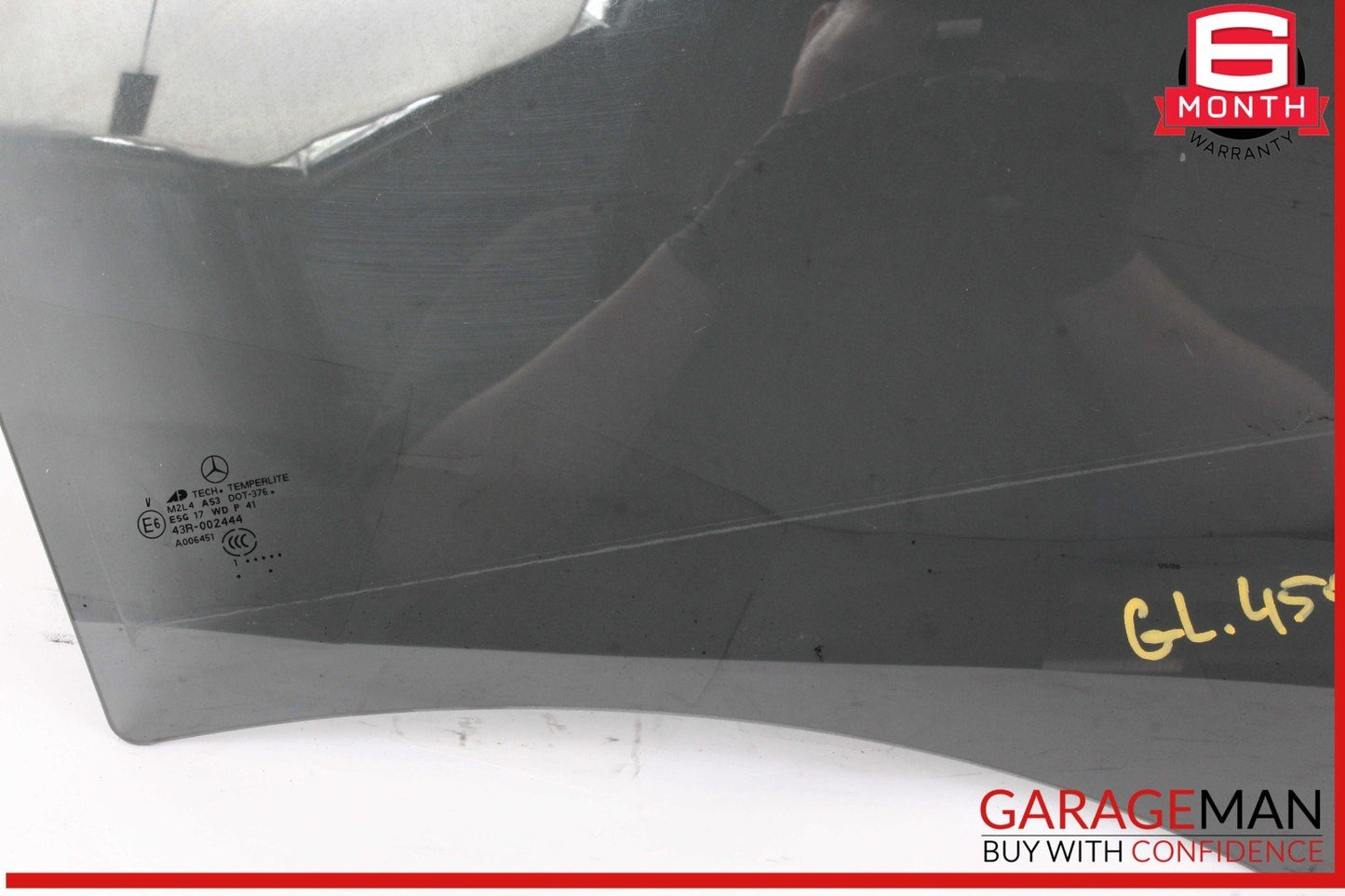 07-12 Mercedes X164 GL450 GL550 Rear Right Side Window Glass 43R002444 OEM