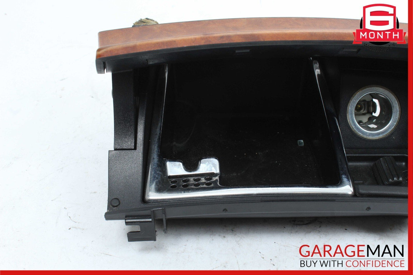 03-11 Mercedes W211 E350 E63 AMG Center Ashtray Ash Tray Storage Wood OEM