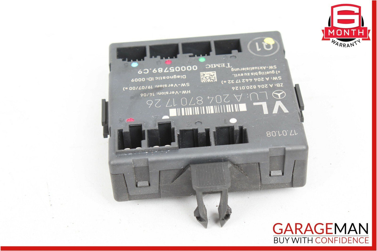 08-14 Mercedes W204 C300 C350 Front Left Side Door Control Module 2048701726 OEM