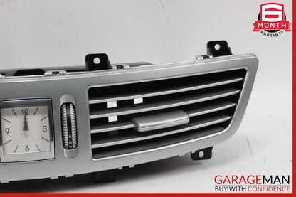 07-13 Mercedes W221 S550 S450 Center Dash A/C Air Vent Trim Clock 2218300954 OEM