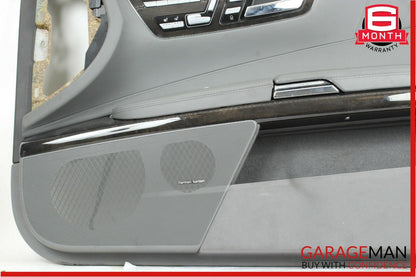 07-10 Mercedes W216 CL600 Front Right Side Complete Interior Door Panel Grey OEM