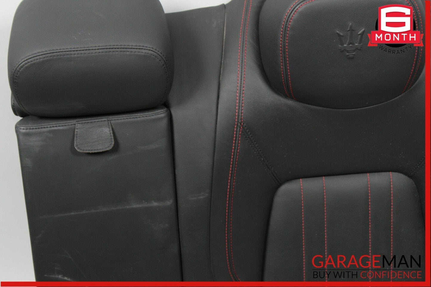14-17 Maserati Ghibli Rear Left Side Top Upper Seat Cushion Cover Assembly Black