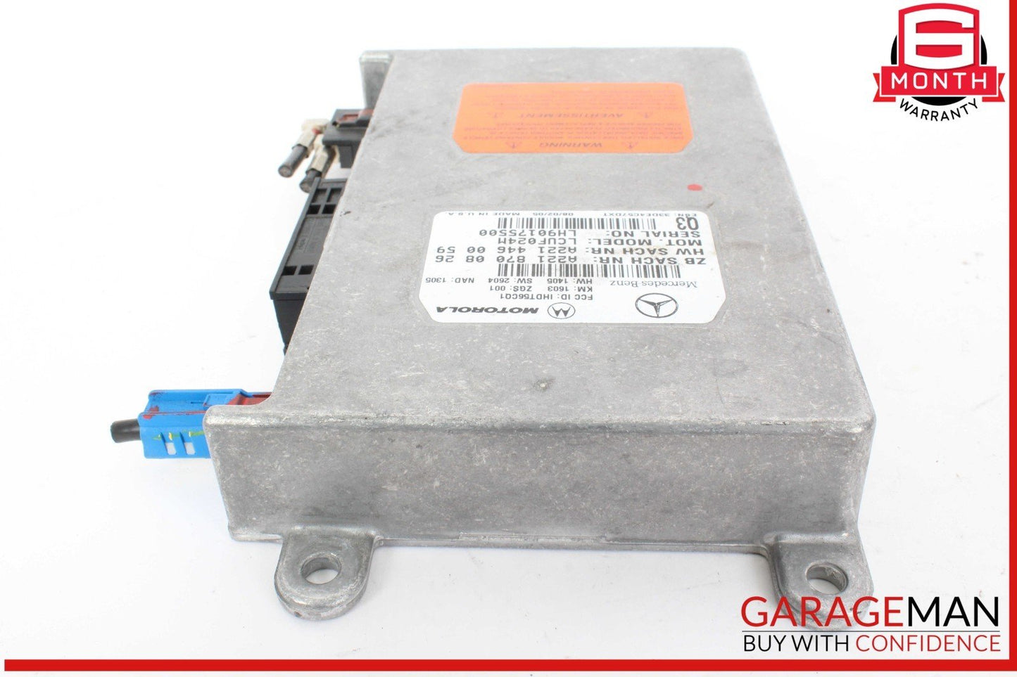 Mercedes W164 ML350 GL450 Voice Communication Control Module 2218700826 OEM