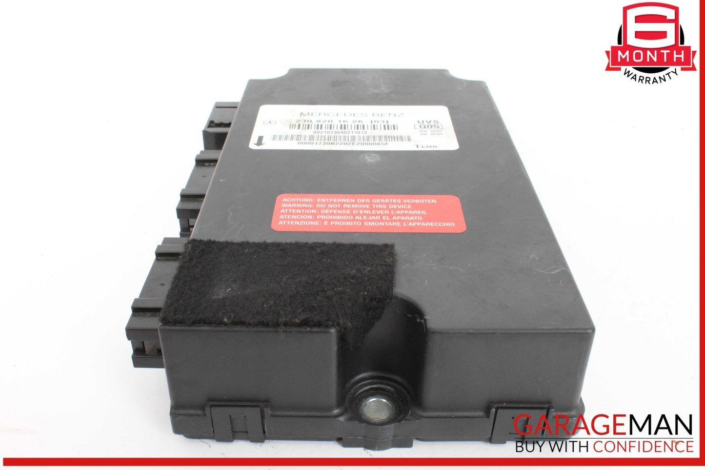 03-08 Mercedes R230 SL500 SL55 AMG SL550 Convertible Top Roof Control Module OEM