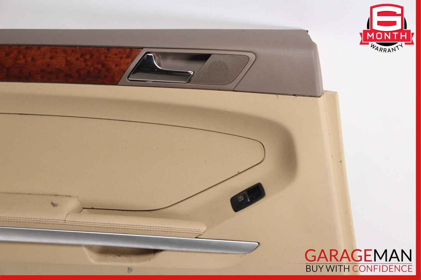 06-12 Mercedes W164 ML350 Rear Left Driver Side Interior Door Panel Brown