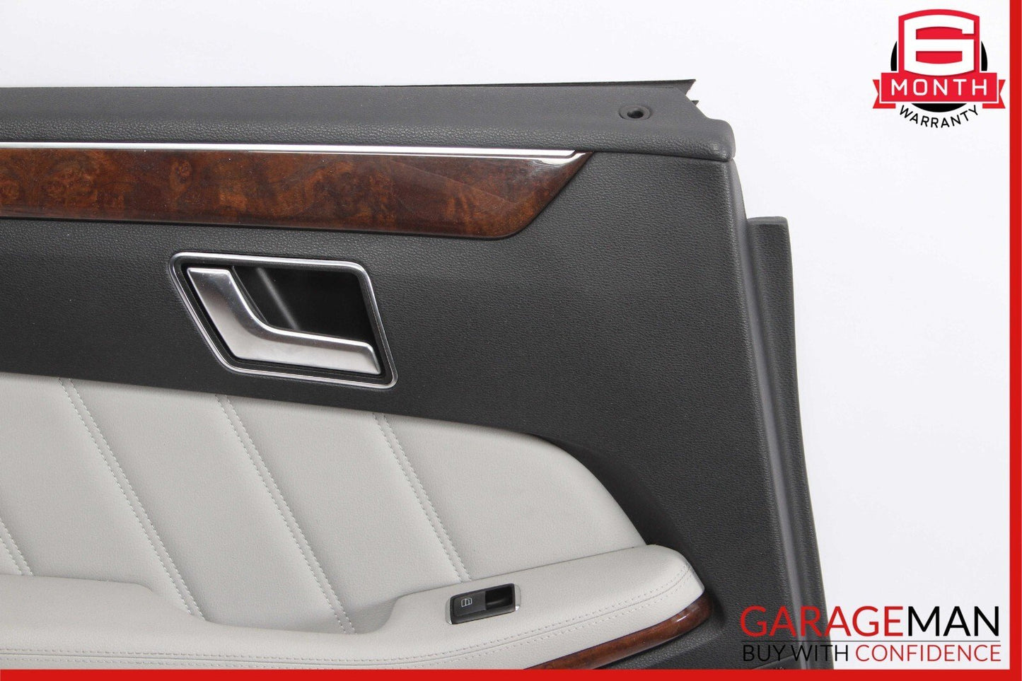 10-13 Mercedes W212 E350 E550 Rear Left Driver Side Interior Door Panel Grey